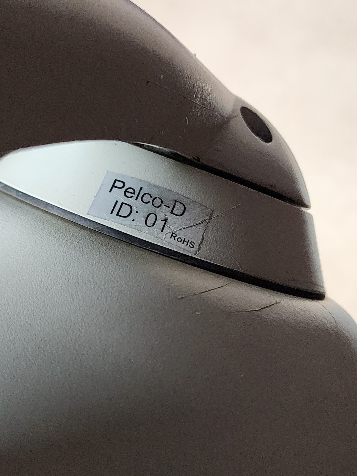 Pelco D Auto-Tracking PTZ Security Camera – Turns on, outputs video, and rotates