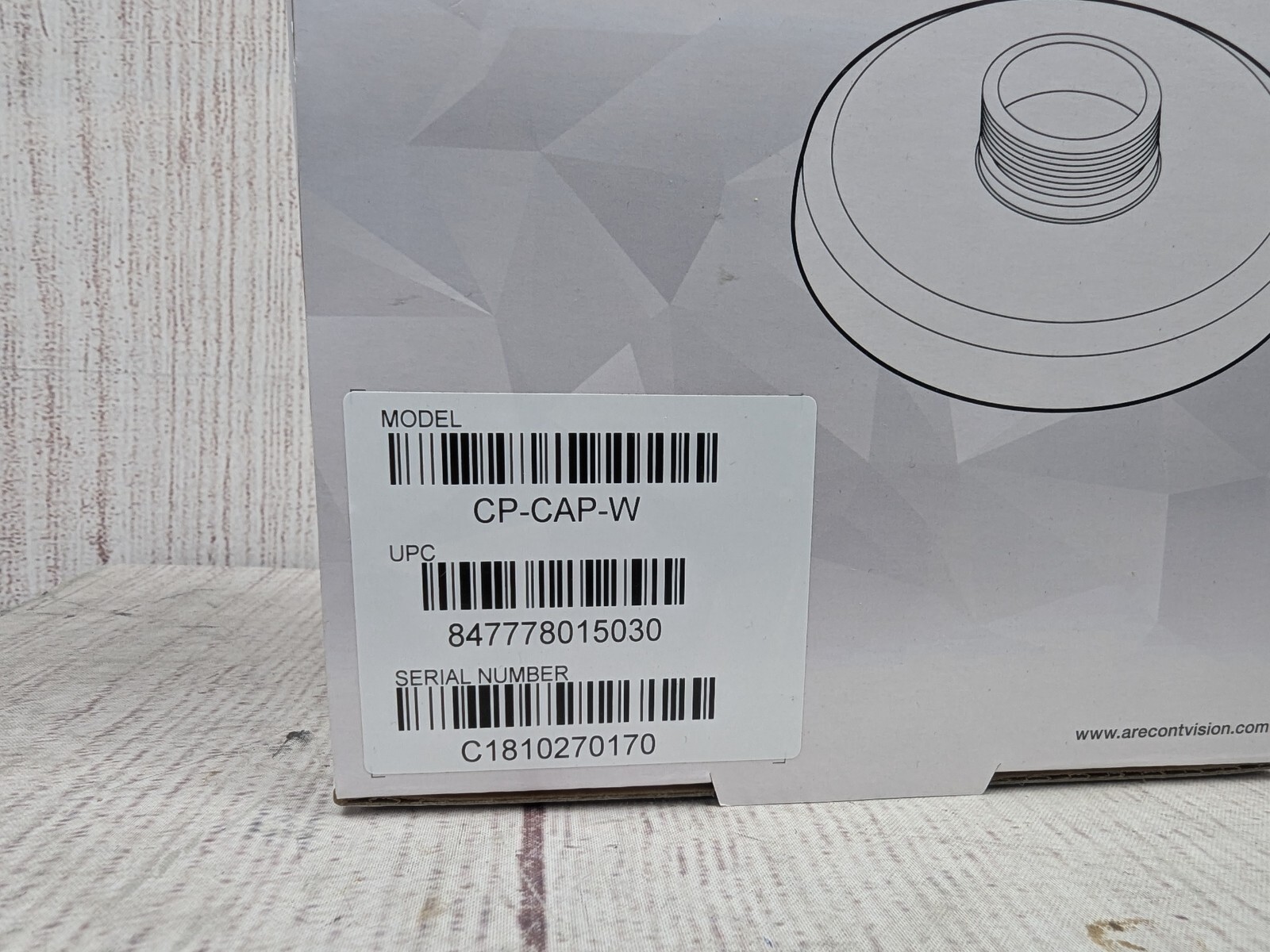 NEW Arecont Vision CP-CAP-W Cap Indoor Dome Camera Mount – White – FREE SHIPPING