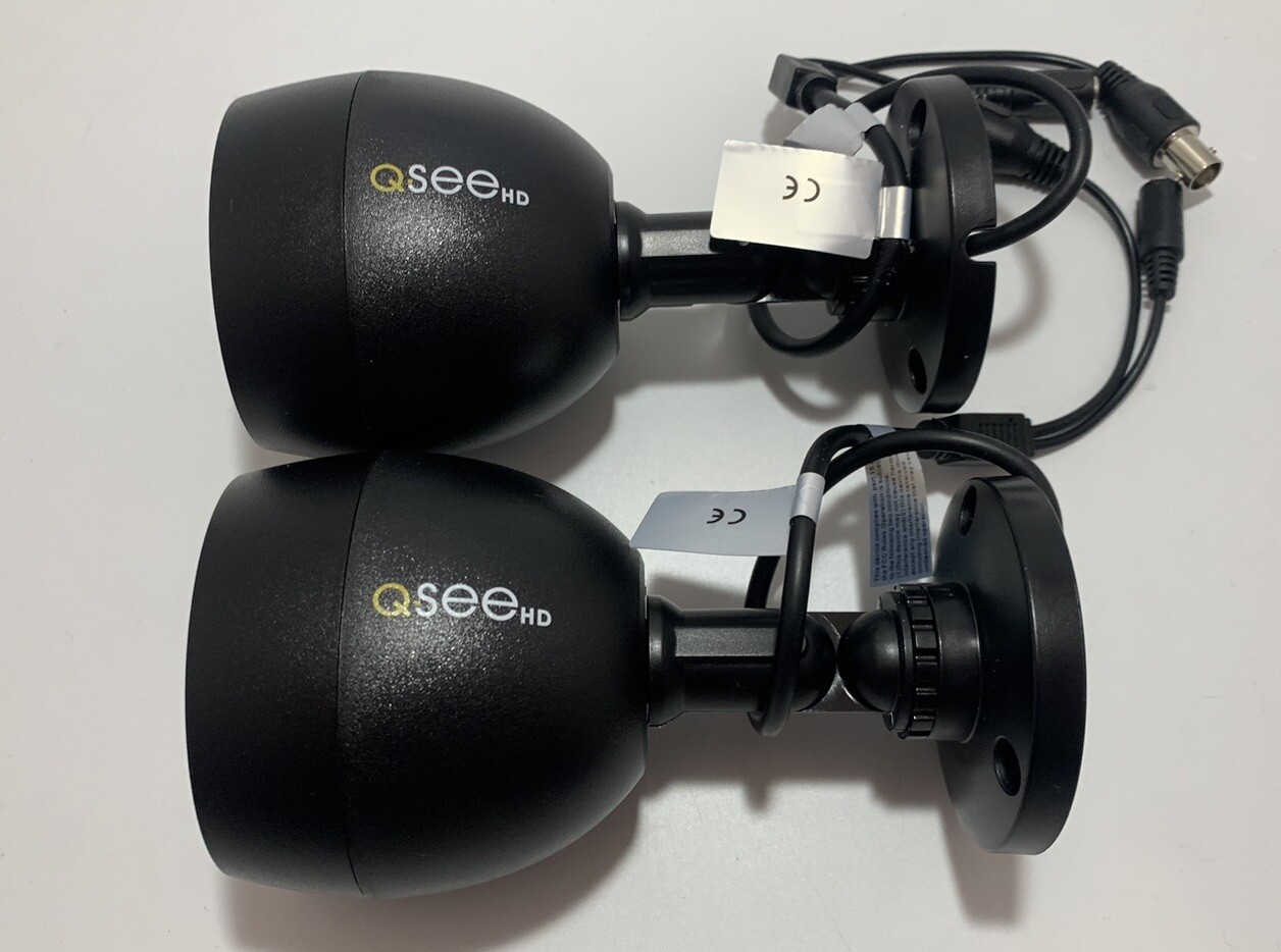 Q-See QCA8091B 1080p BNC HD Color Bullet Security Camera Black (2 pack)