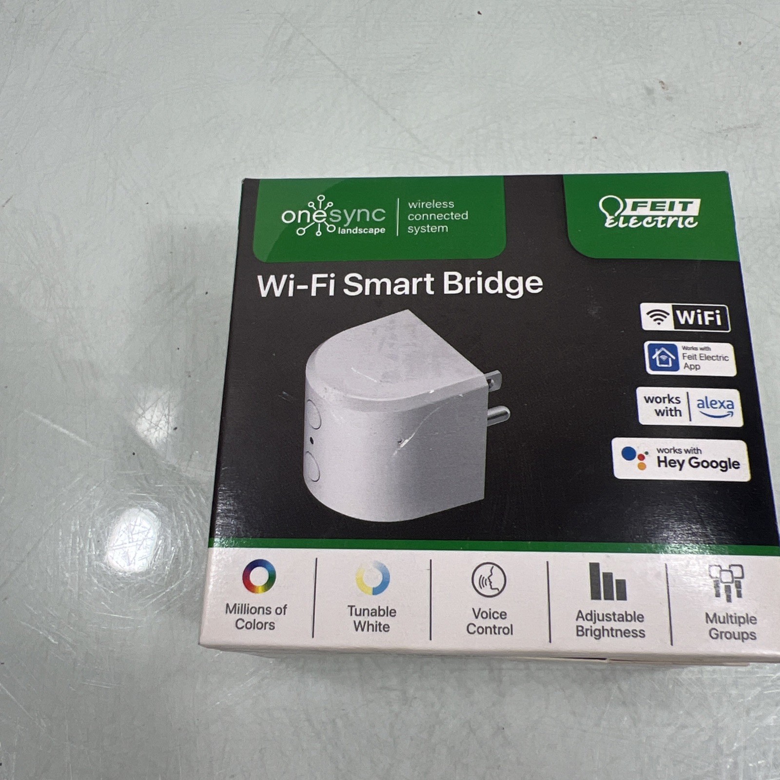 Feit Electric OneSync Landscape WiFi Bridge to Feit App Control 120-Volt Plug