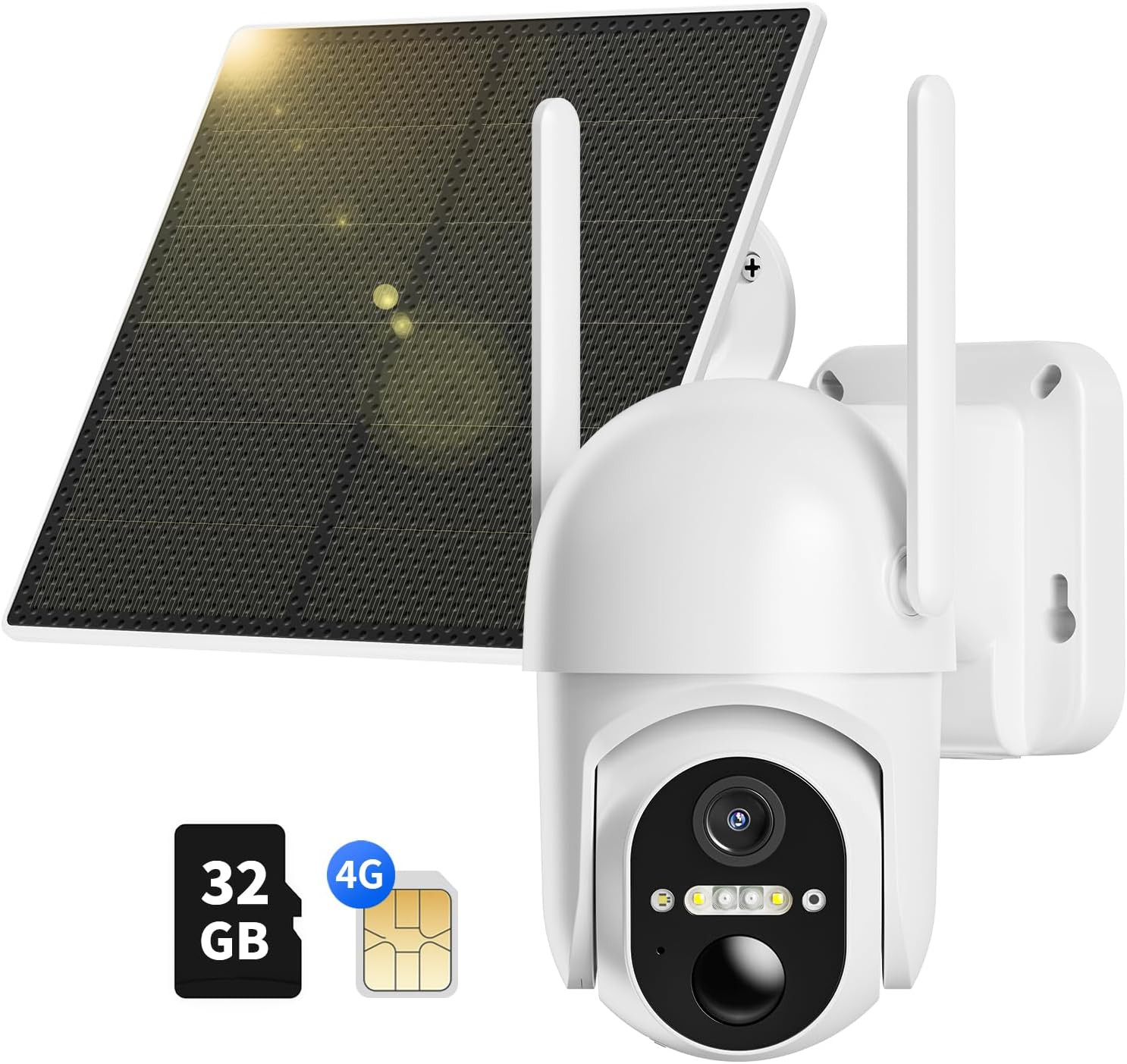 Ebitcam 4G LTE Cellular Security Camera Includes Memory Card & SIM Card(Support
