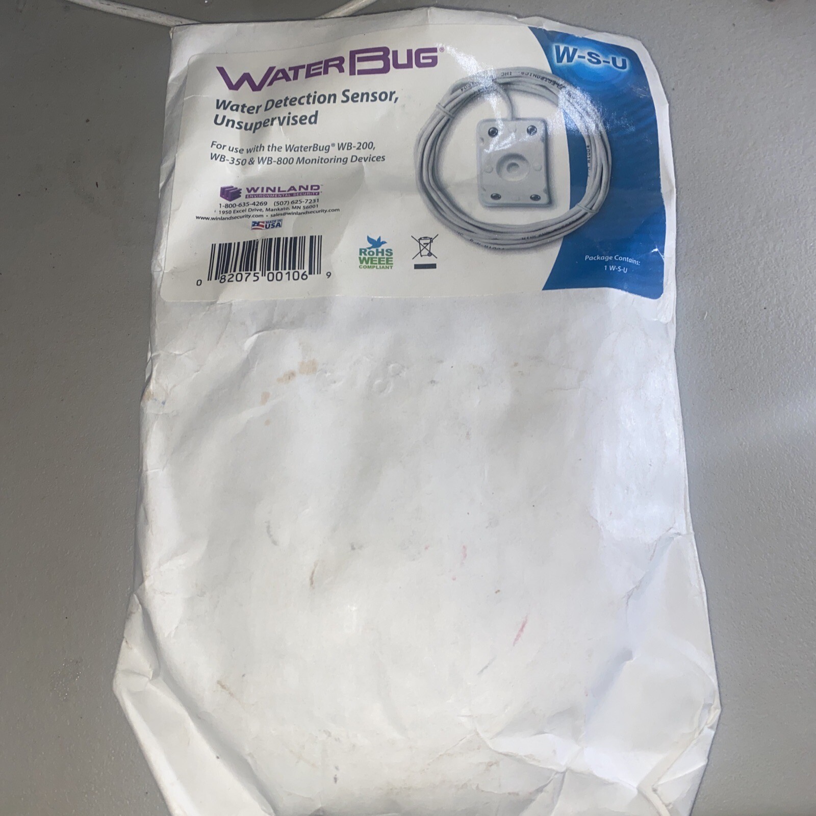 Winland Electronics W-S-U Water Surface Sensor-Unsupervised, 15 Ft. (SS7