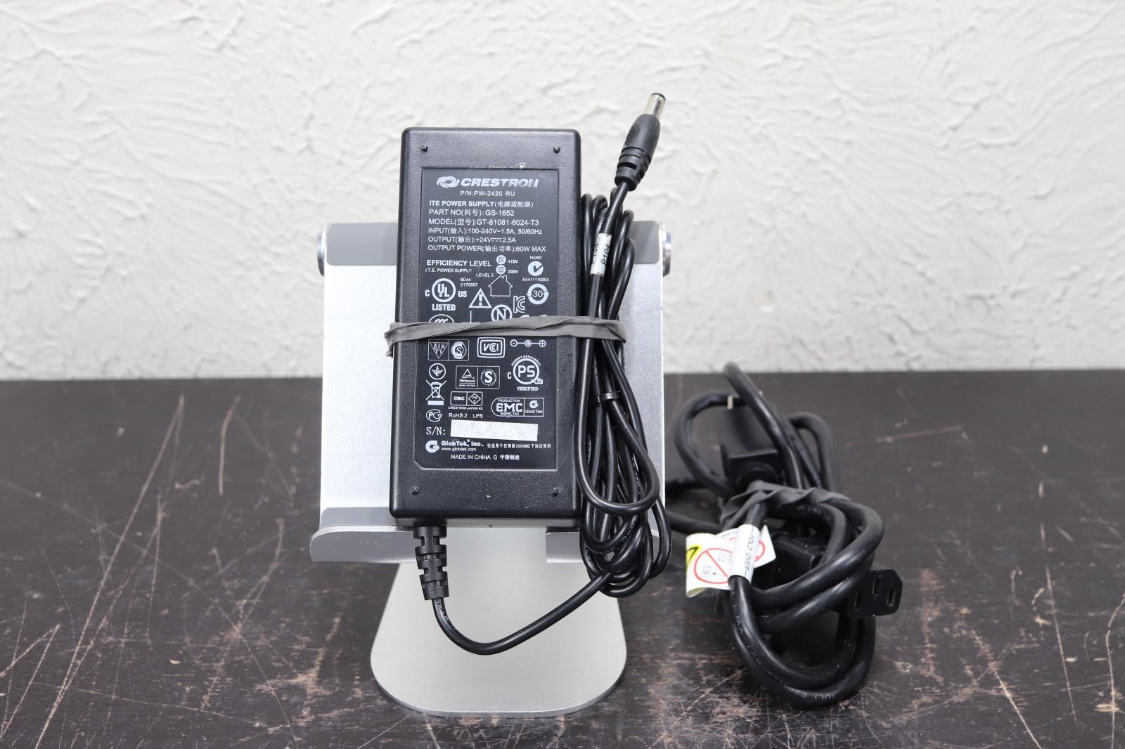 Genuine Crestron GT-81081-6024-T3 AC Adapter GS-1652 24V 2.5A 60W