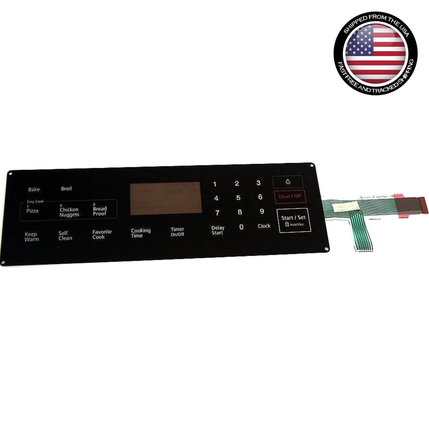 Lightweight 16×4 Panel Mount Wi-Fi Switch Membrane – Authorized Replacement Part