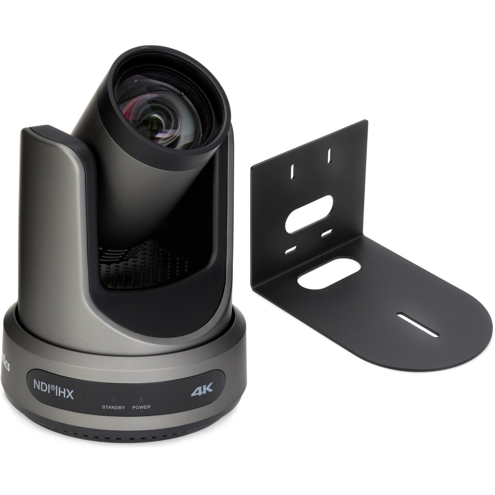 PTZOptics Move 4K 12x Optical Zoom PTZ Camera with Wall Mount – Grey