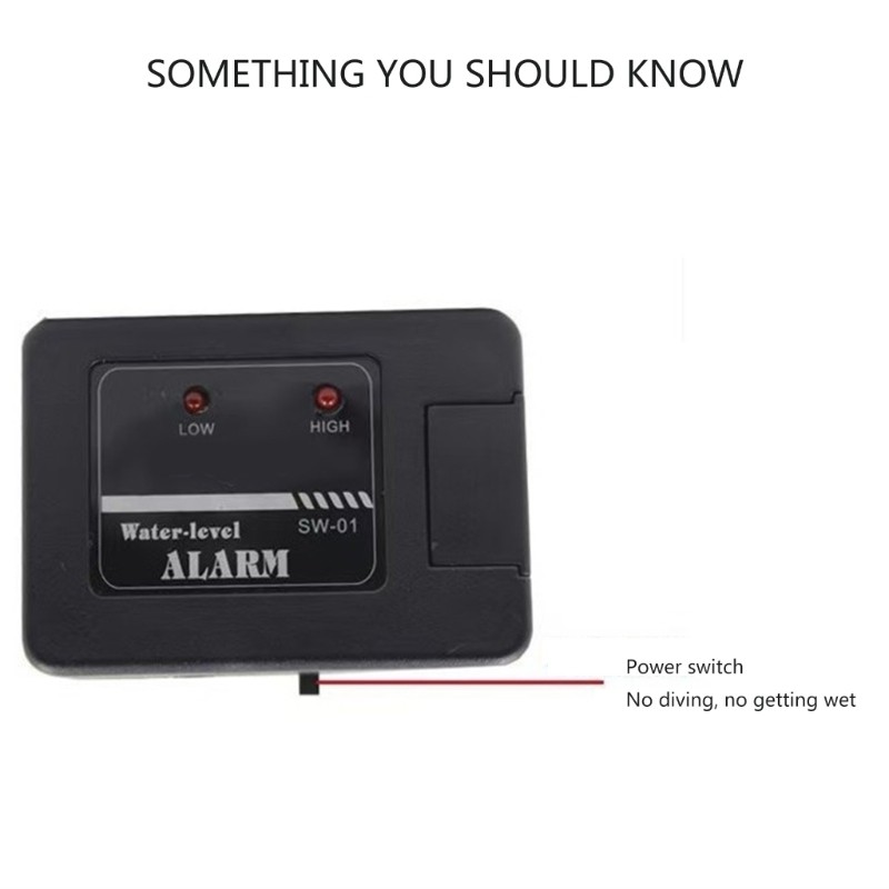 Easy to Install Water Level Alarm for Fish Tanks Aquariums Hydroponics Supply