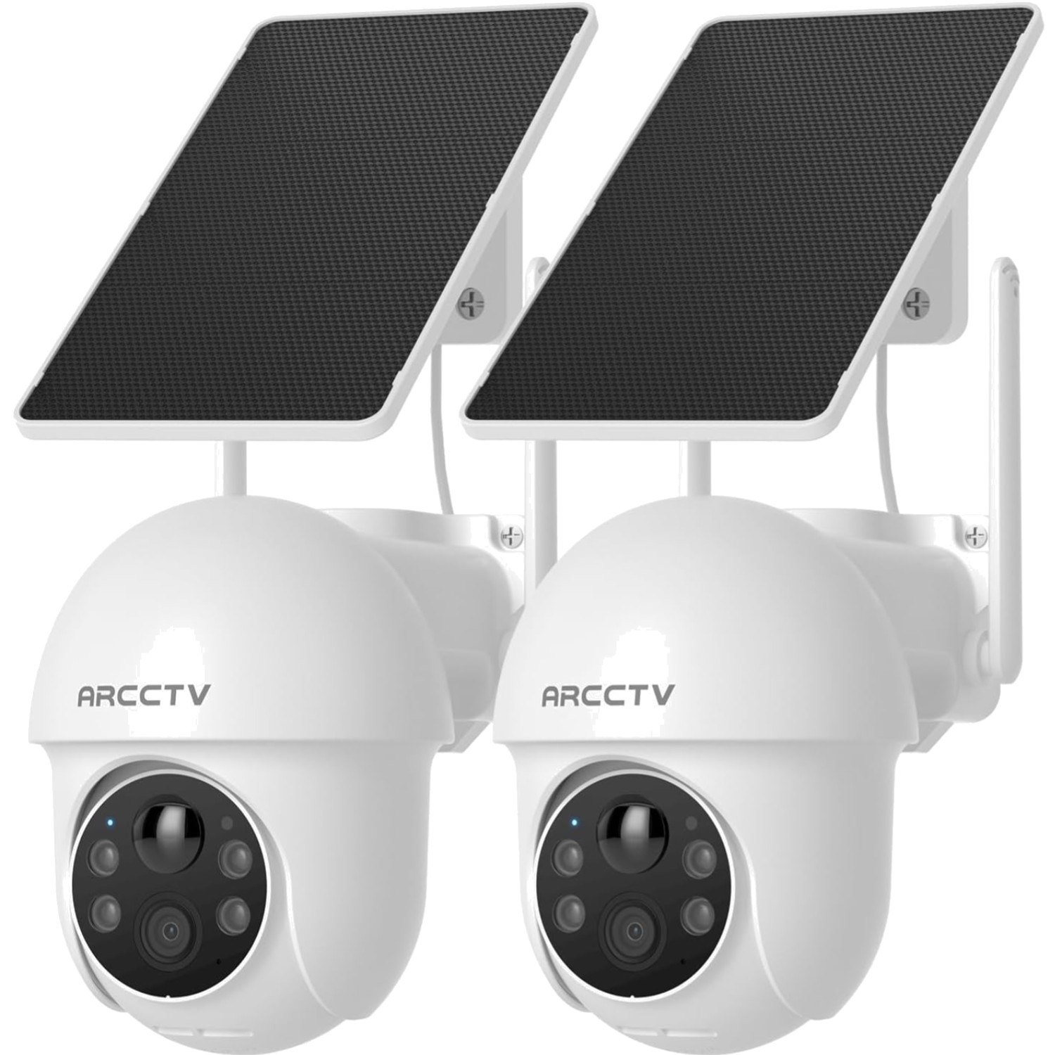Solar Security Cameras Wireless Outdoor, 4MP 360° View Battery Powered Outdoo…