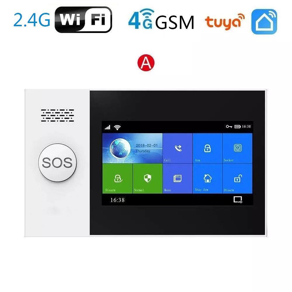 2.4g/WiFi GSM/4G PIR Detector Wireless Solar Siren Tuya app Remote Alarm System