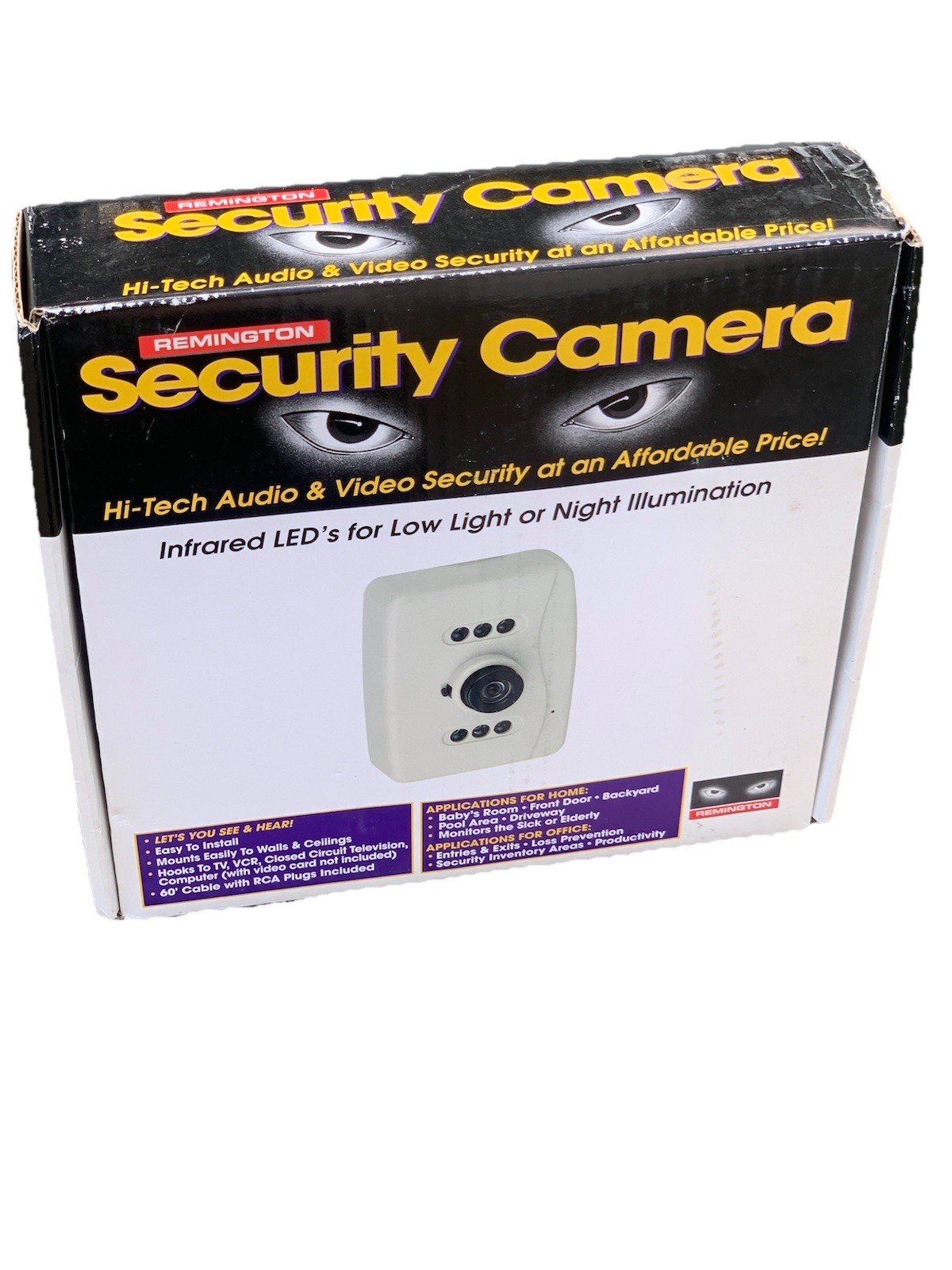 Vintage Remington Security Camera Hi Tech Audio And Video Model 00807