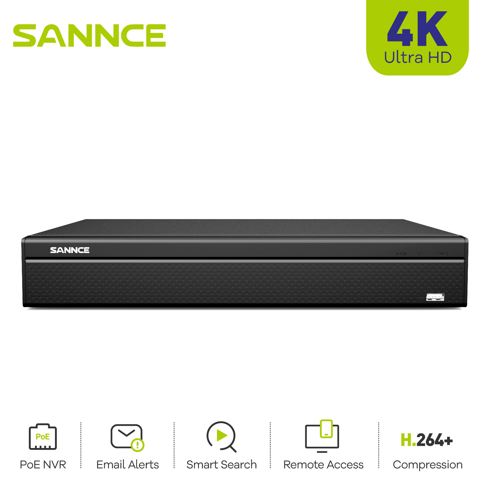 SANNCE 4K 16CH POE NVR Home Security IP Camera System Surveillance CCTV Network