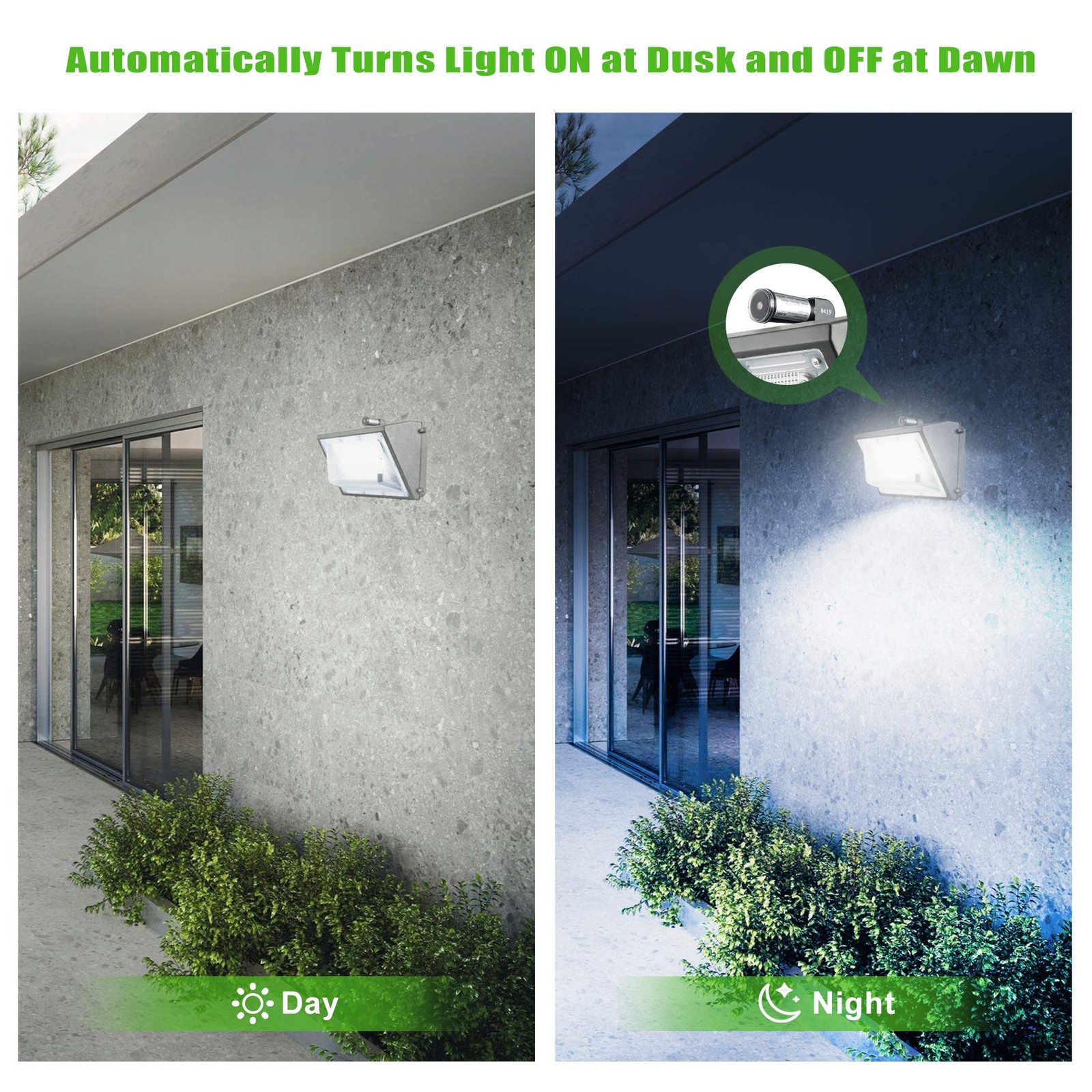 2-Pack, Dusk to Dawn/Day Night Sensor, Photoelectric Switch, Photo Cell Sensor,