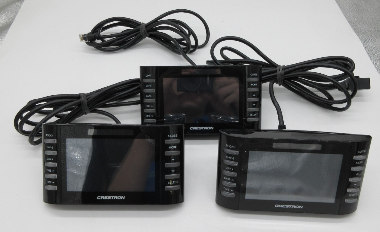 LOT OF 3 Crestron TPMC-4SM-B-S 4.3 in Touch Screen
