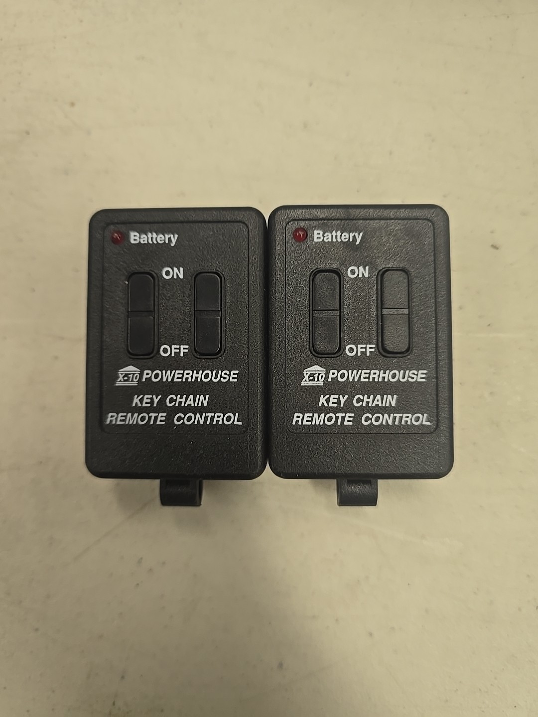 TWO X10 WIRELESS REMOTE CONTROLS KC674