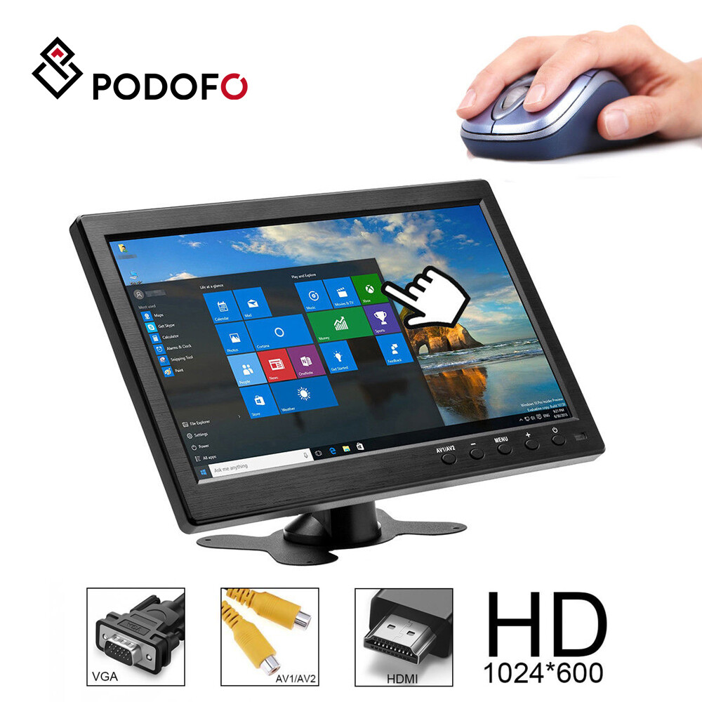 10″ Security Monitor HD LCD HDMI VGA TFT Display Screen Speaker Remote Control
