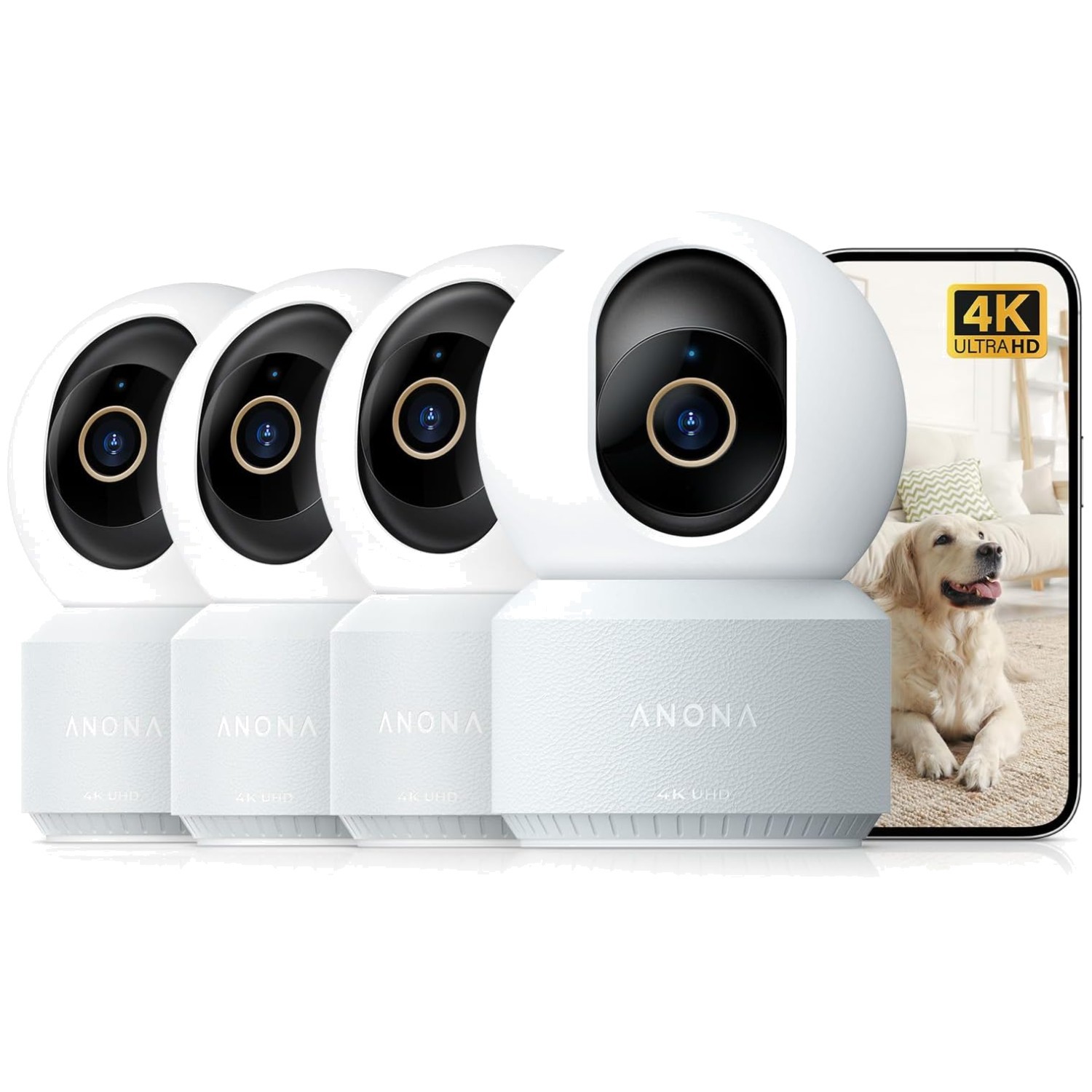 360°Pan-Tilt Pet/Baby Camera, Dual-Band Wi-Fi 6