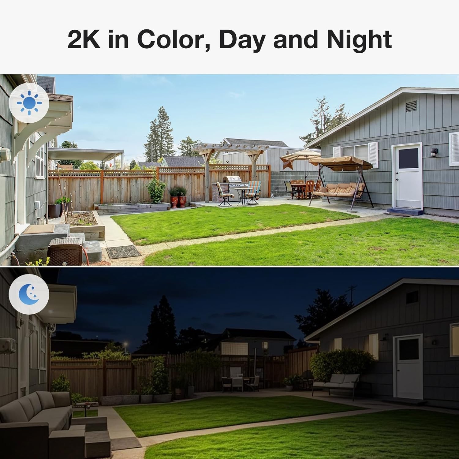 Easy-to-Install Solar Security Camera with 360° Pan/Tilt & Color Night Vision