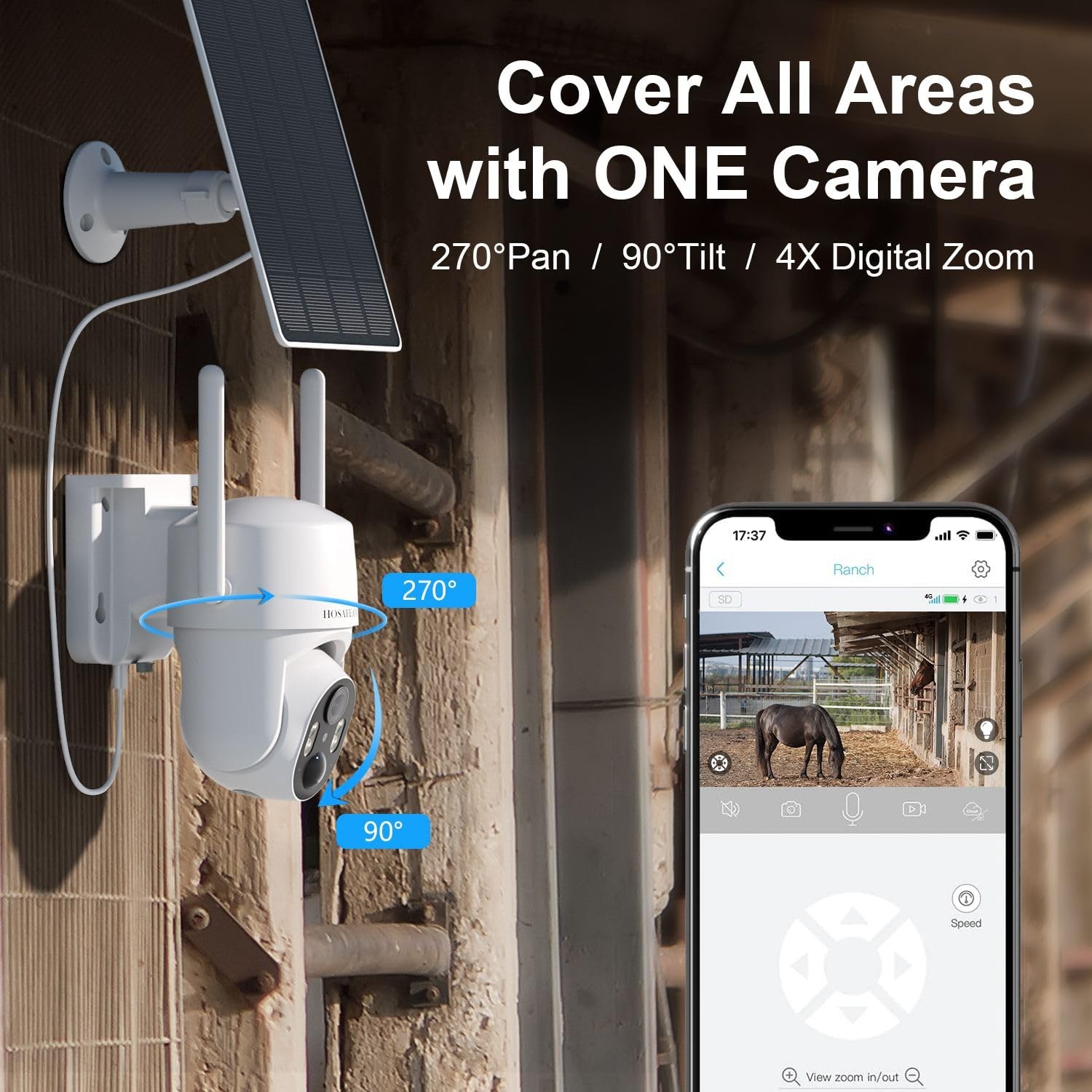 No WIFI Security Camera No Internet Needed, Free Cloud Storage, 4G LTE Cellul…