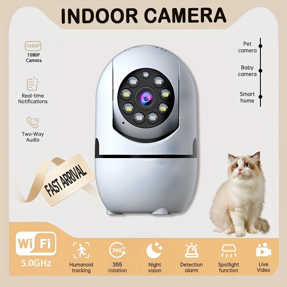 Essential Adaptable Stable Easy to Install 4PCS Indoor Wireless Security Cameras
