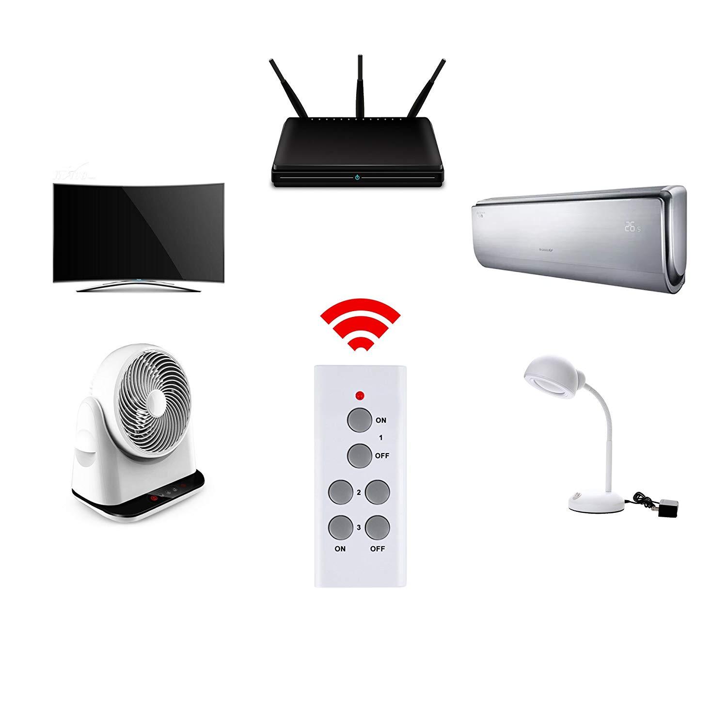 BN-LINK Wireless Remote Control Electrical Outlet Switch for Appliance 1 Pack