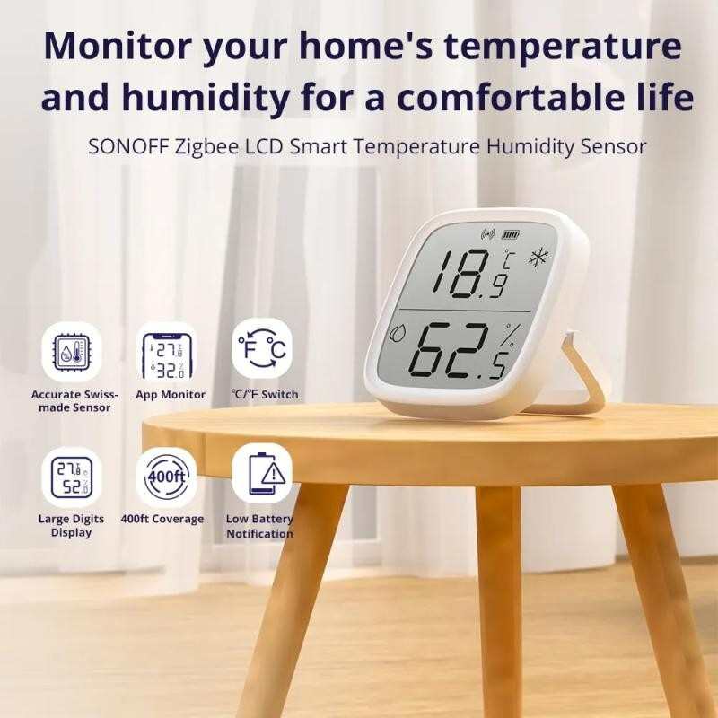 Smart Temperature Humidity Sensor monitoring via Alexa google Home