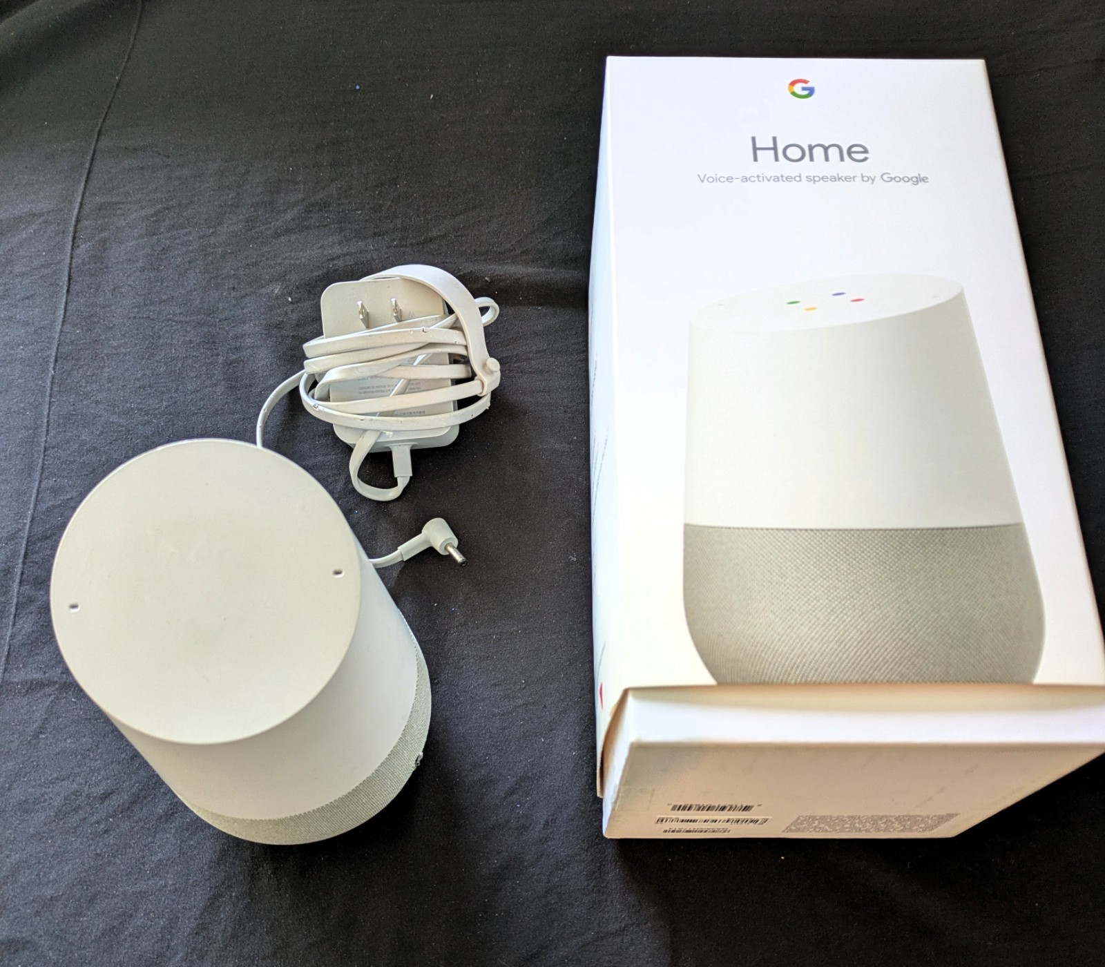 Google Home Assistant Smart Speaker (1st Gen) – White/Gray