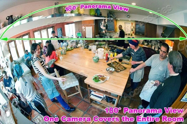 4K 5MP Panoramic Fisheye Dome Camera TVI CVI AHD Analog CCTV Wide View