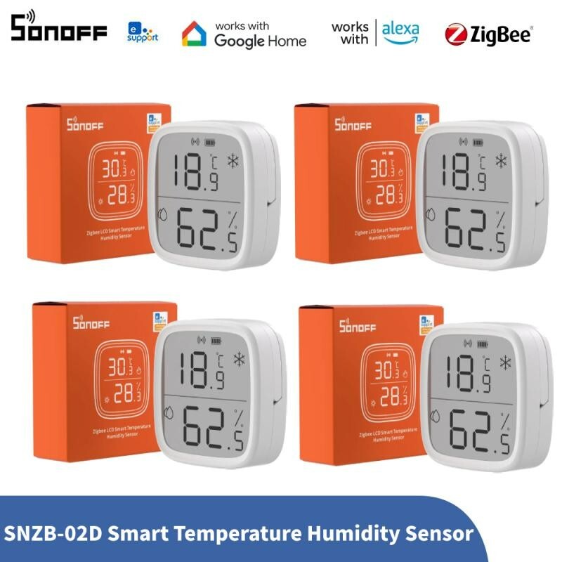 Smart Temperature Humidity Sensor monitoring via Alexa google Home
