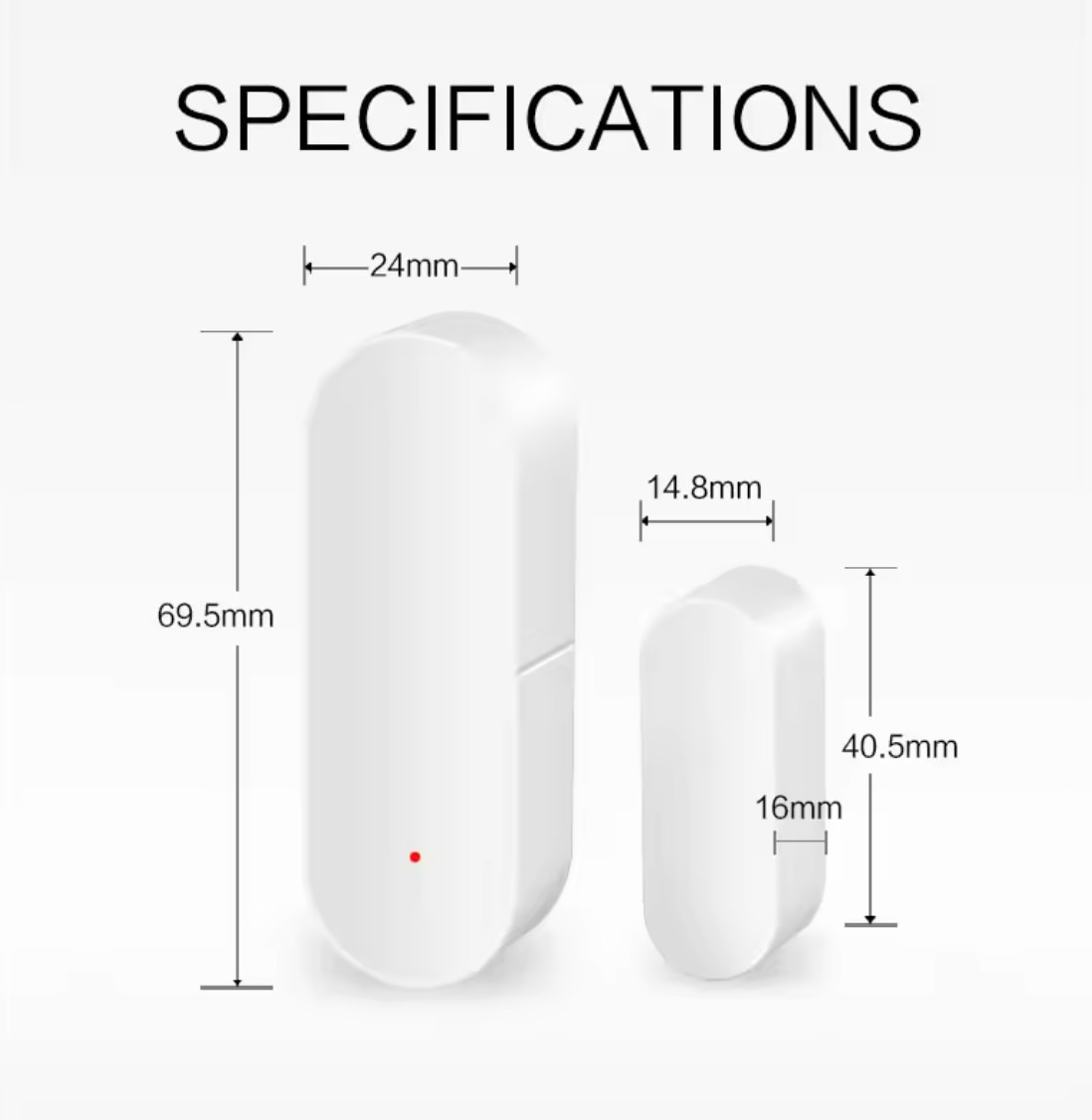 Tuya Smart WiFi Door Sensor Smart Home Open Close Detector Smartlife App Control