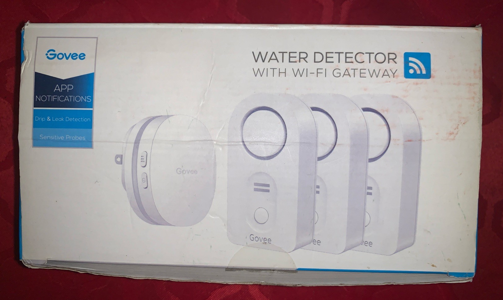 Govee Water Detector 3 Pack with RF Wi-Fi Gateway H5054 + H5040 OpenBox.