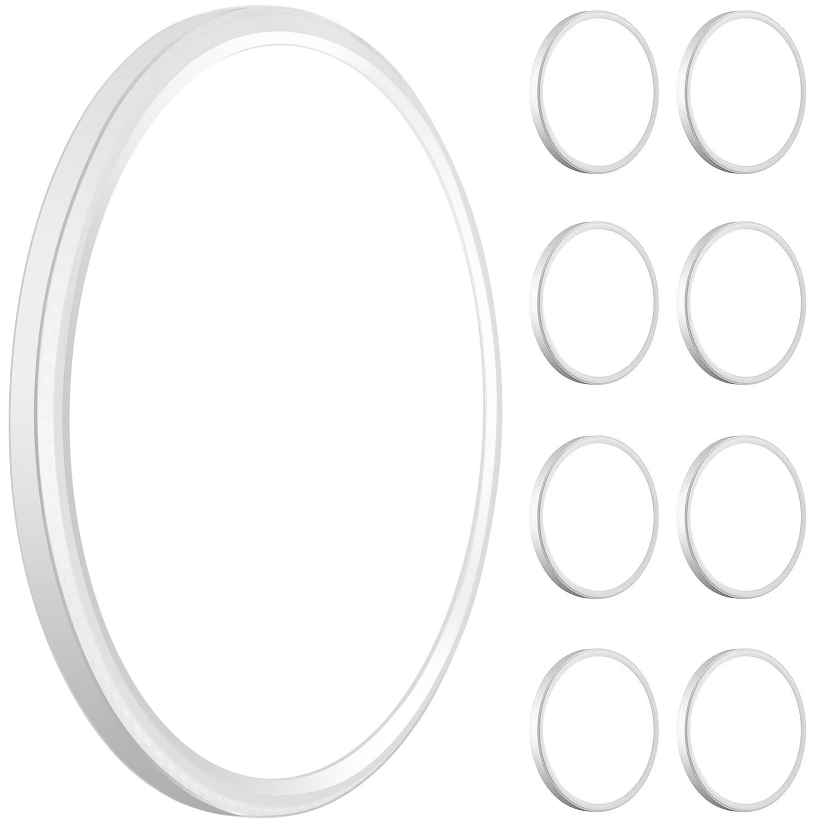 WKONCLDY 3200lm LED Flush Mount Ceiling Light, Super Slim 12in-8Pack, White