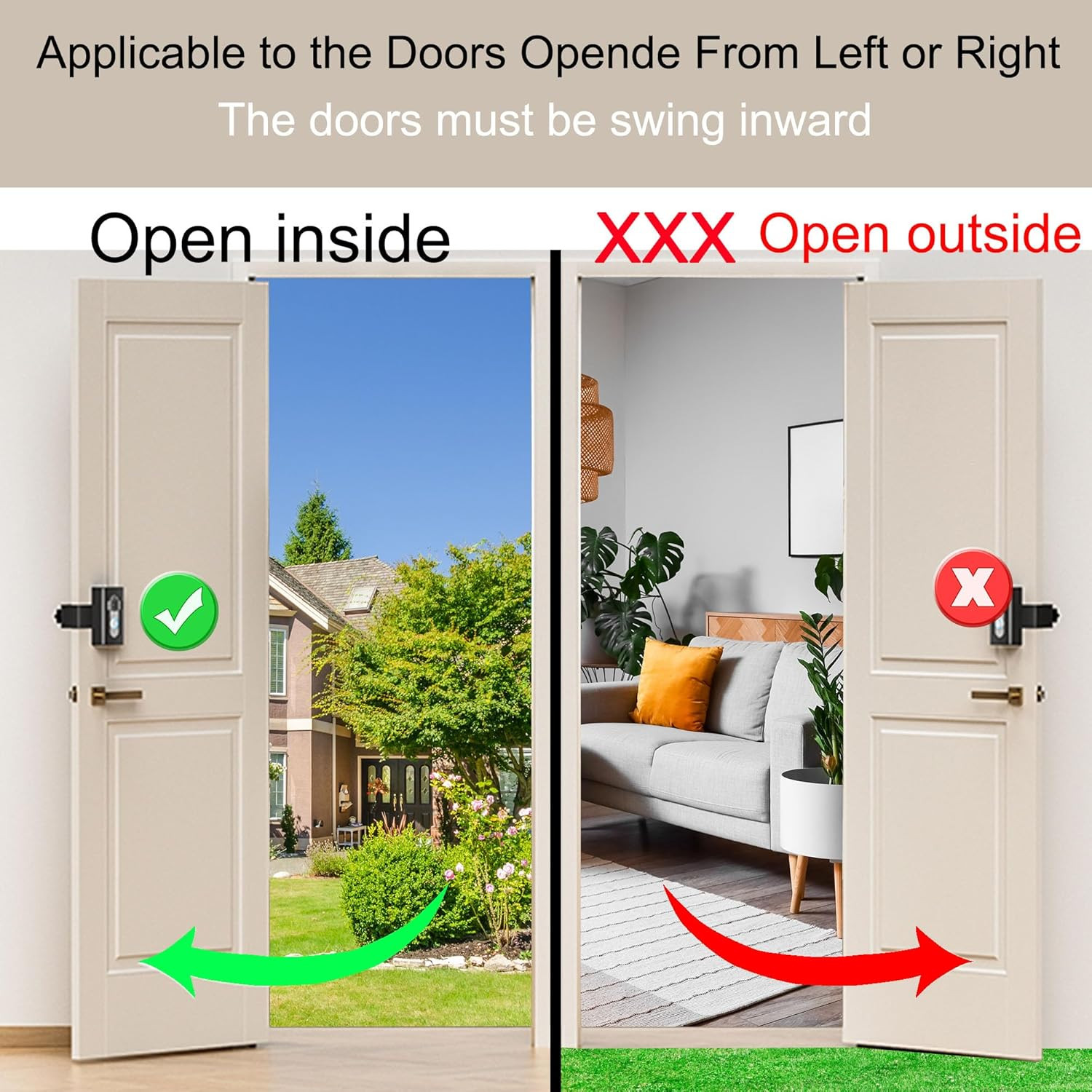 Anti Theft Video Doorbell Mount Bracket Holder Home Rentals 4/3/3 Plus 2021/2023