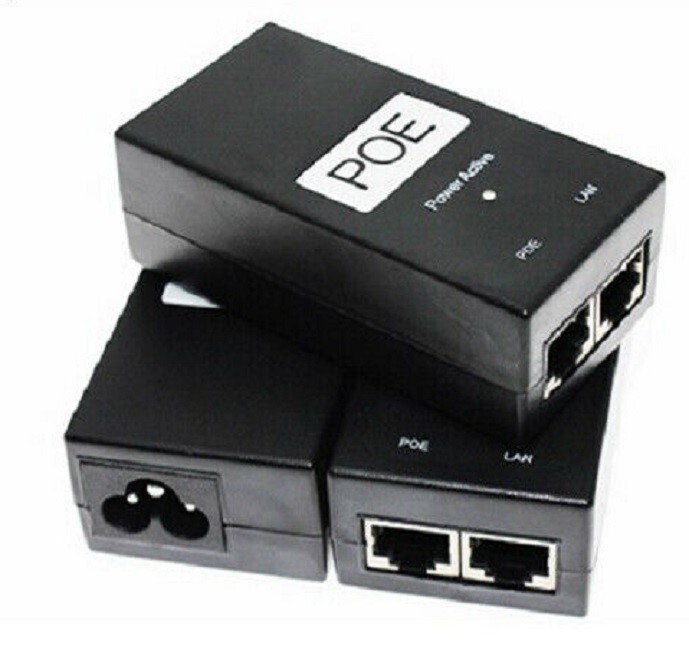 US 12V-1A Wall Plug POE Injector Ethernet Adapter IP Phone/Camera Power Supply