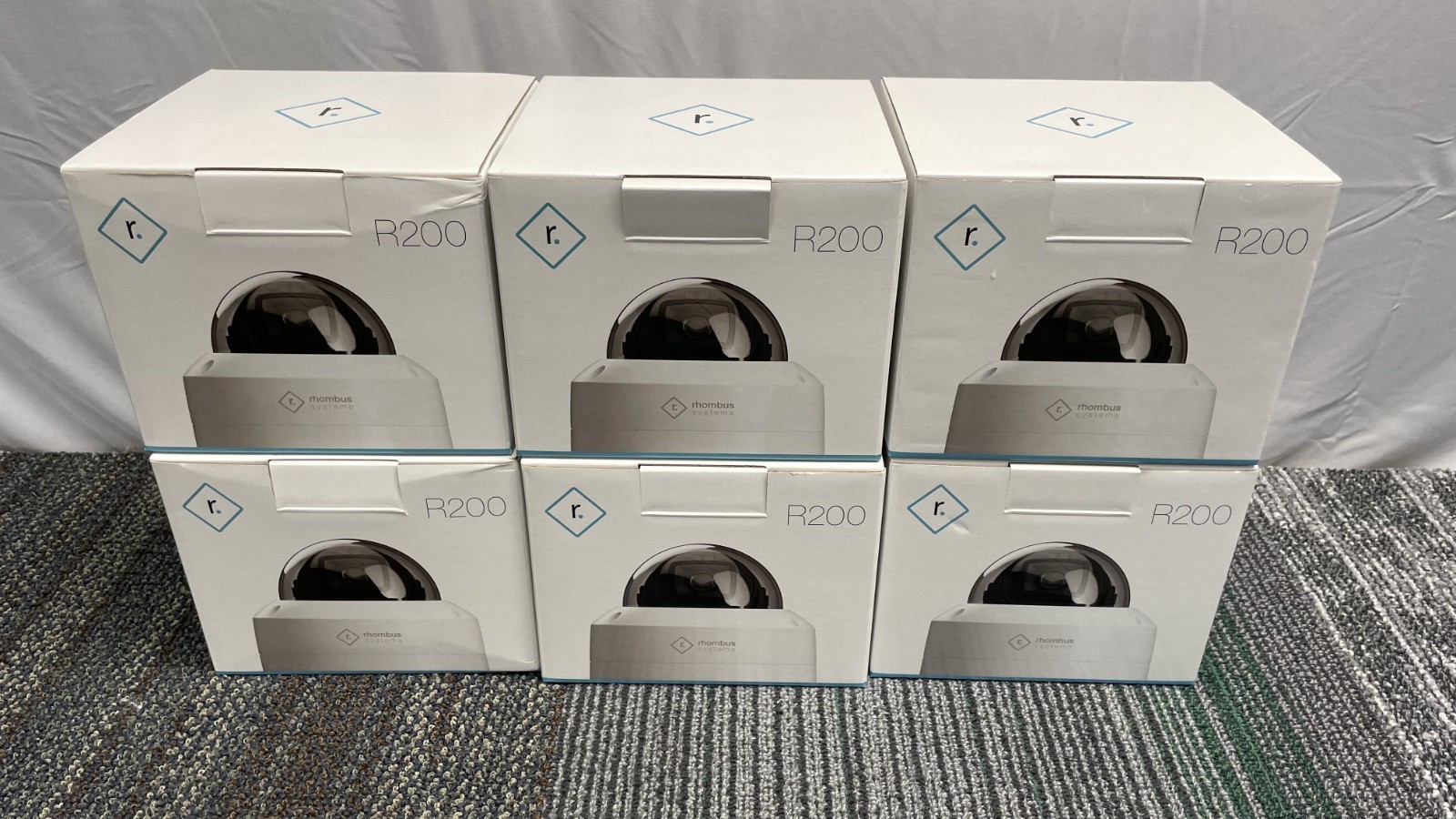 *Lot of 6* Rhombus R200 256GB 5MP DOME CAMERAS R200-256 New