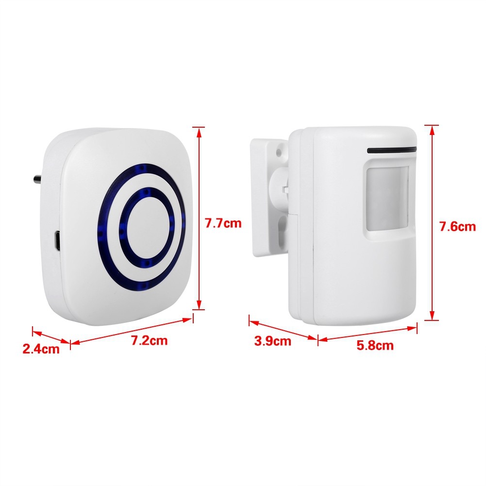 Driveway Garage Motion Sensor Wireless Alert Secure System Alarm US