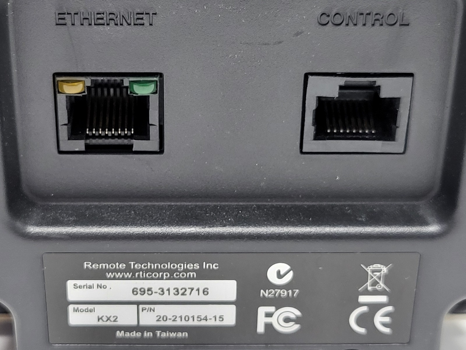 RTI KX2 In-Wall 2.8″ Touch Display Panel Home Controller, Ethernet, PoE