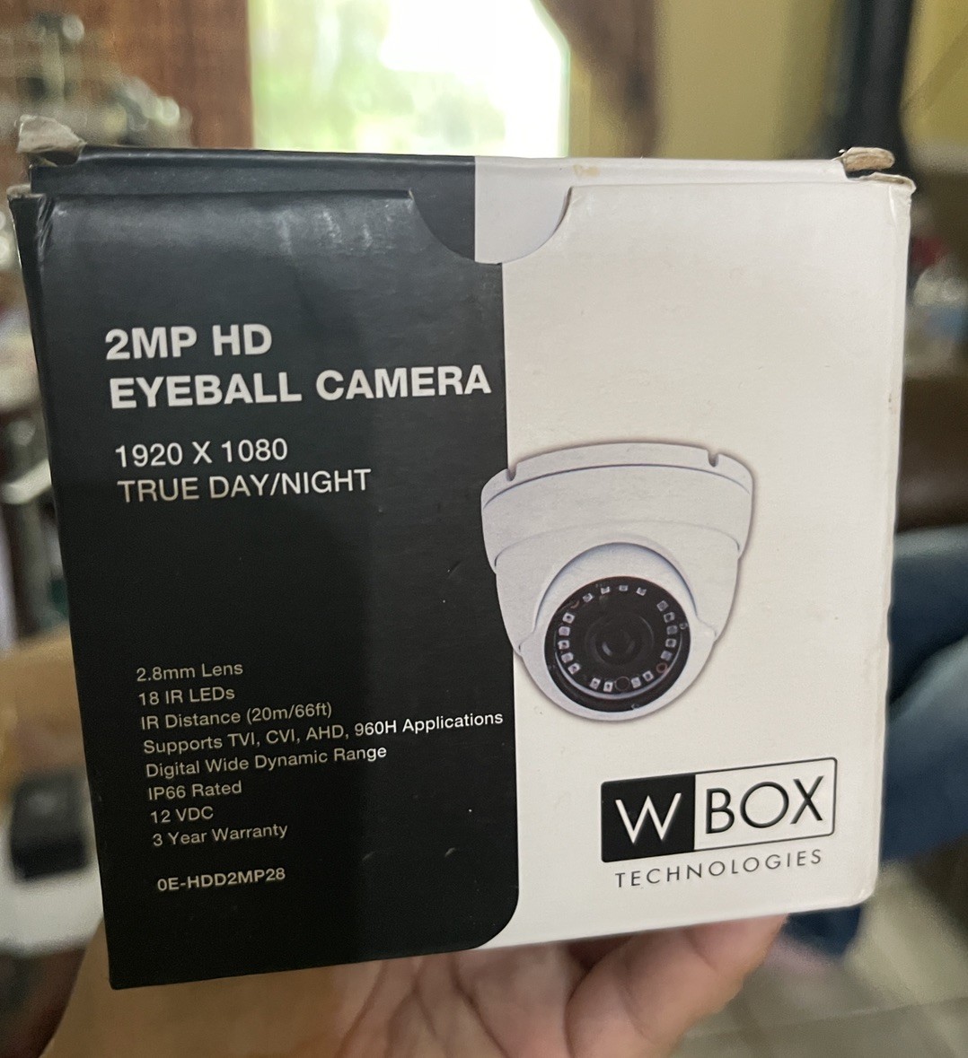 W Box 2MP HD Eyeball Dome Camera (White) 1920 X 1080 TRUE DAY/NIGHT