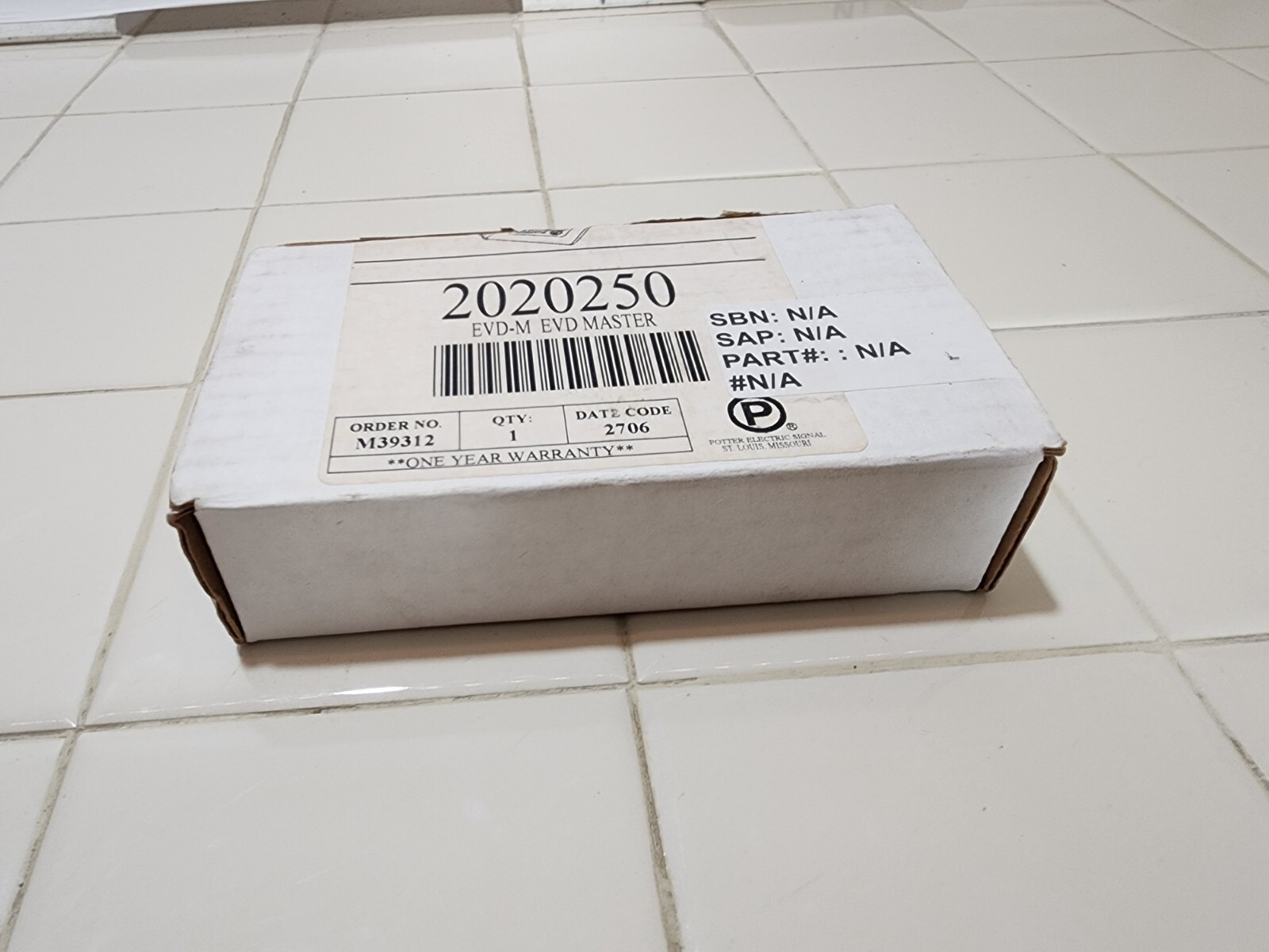Potter Electric EVD-R Electronic System Vibration Detector Remote New – Open Box