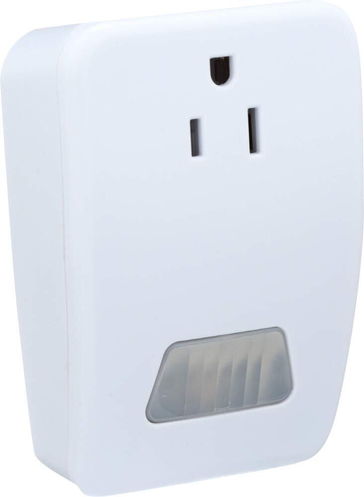 White Motion Activated Light Control Indoor Sensor with Auto Off Timer 25 ft
