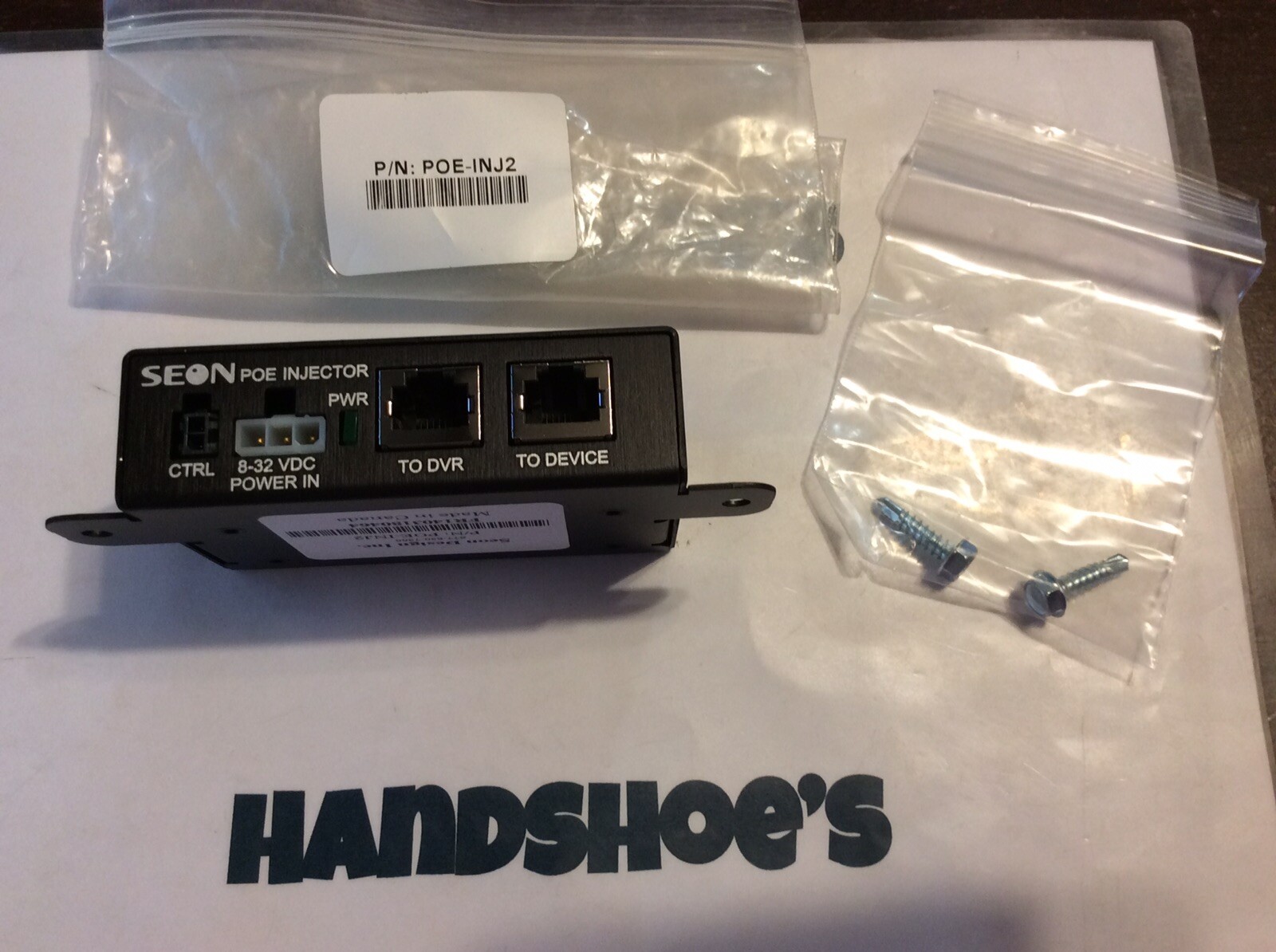 SEON POE-INJ2 POWER OVER ETHERNET (POE) INJECTOR *T13