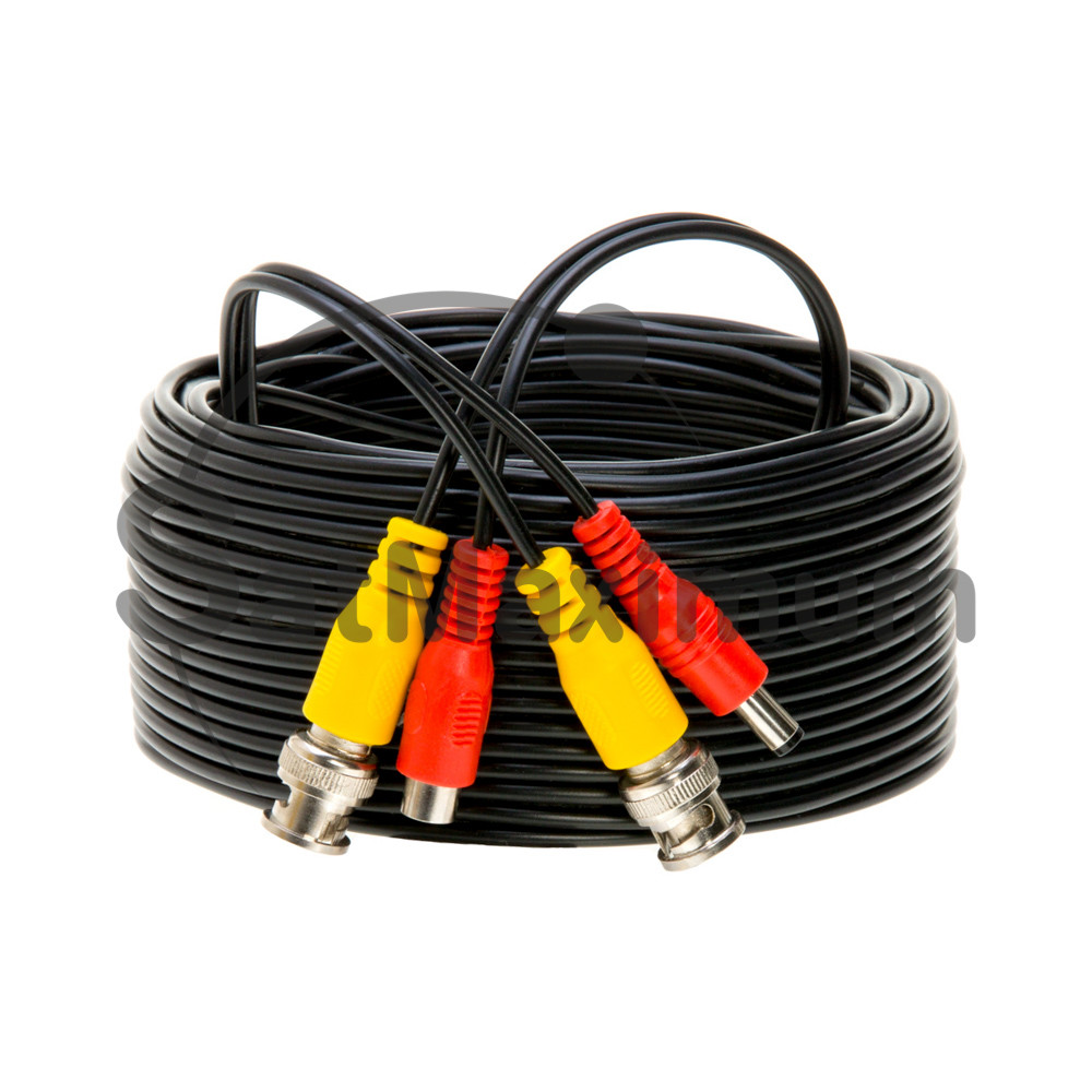 4 x Security Camera Video Cable 100FT BLACK BNC RCA Wire DVR CCTV Surveillance