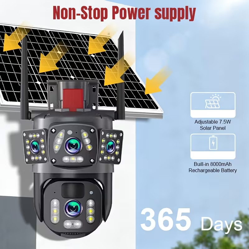 KEPEAK 720/6MP Solar Powered Camera