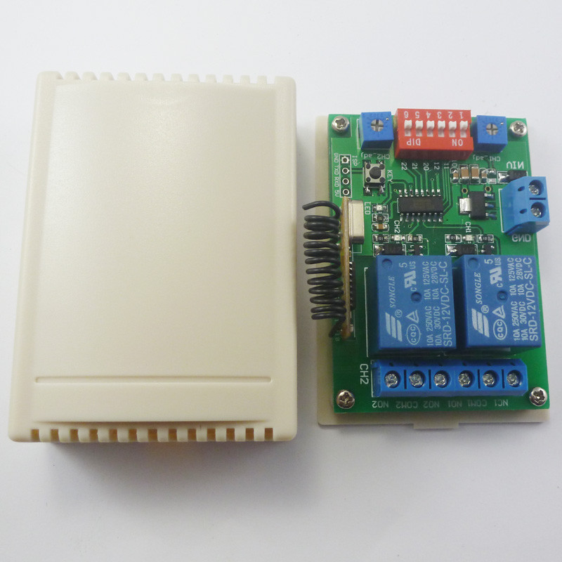 8 CH Multi-Function Design DC 12V RF ASK Wireless Remote Controller Delay Kits