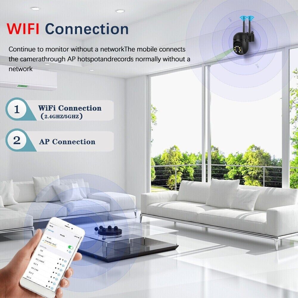 3MP HD Smart 5G Wifi Camera IP66, White