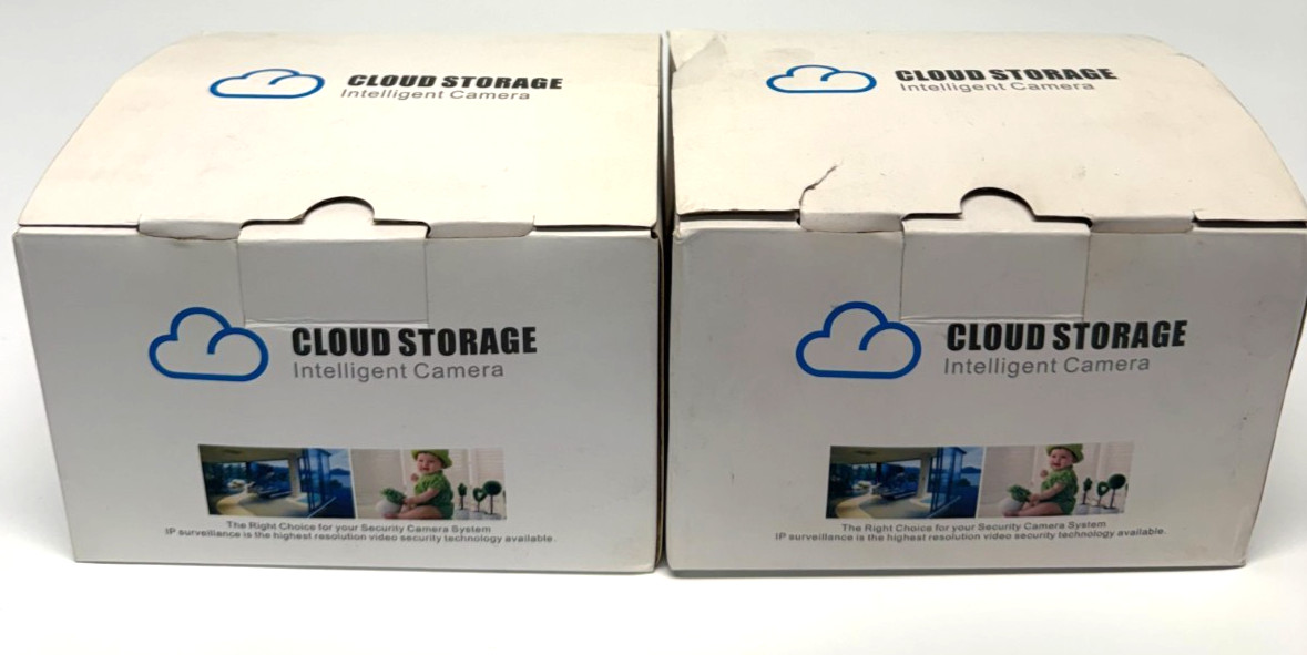 Lot of 2 New Outdoor Wireless WiFi SecurityCamera 1080P PTZ DomeHomeSurveillance