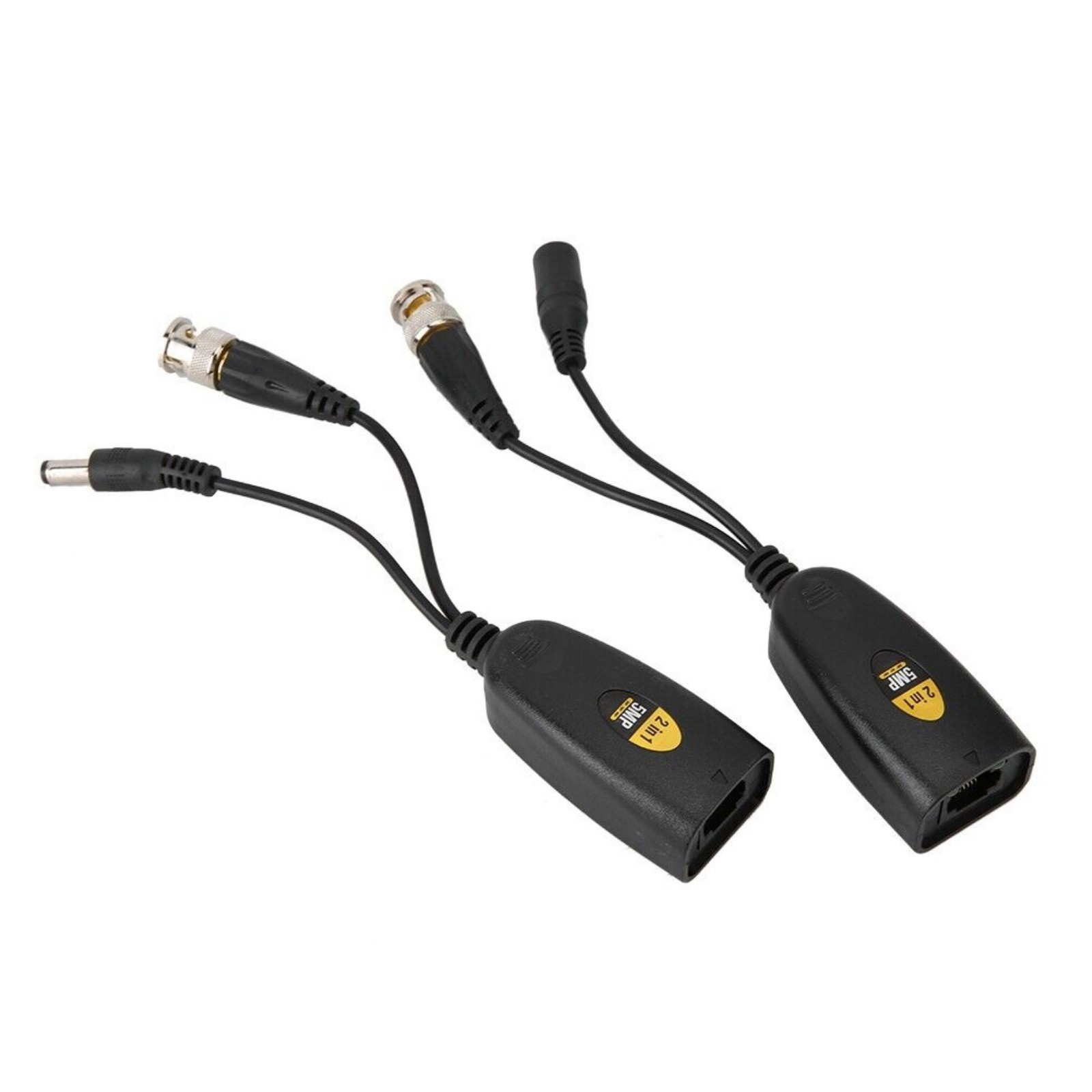1 Pair Thunder-Proof Level 3 BNC To POE Adapter Balun Connector For Surveillance