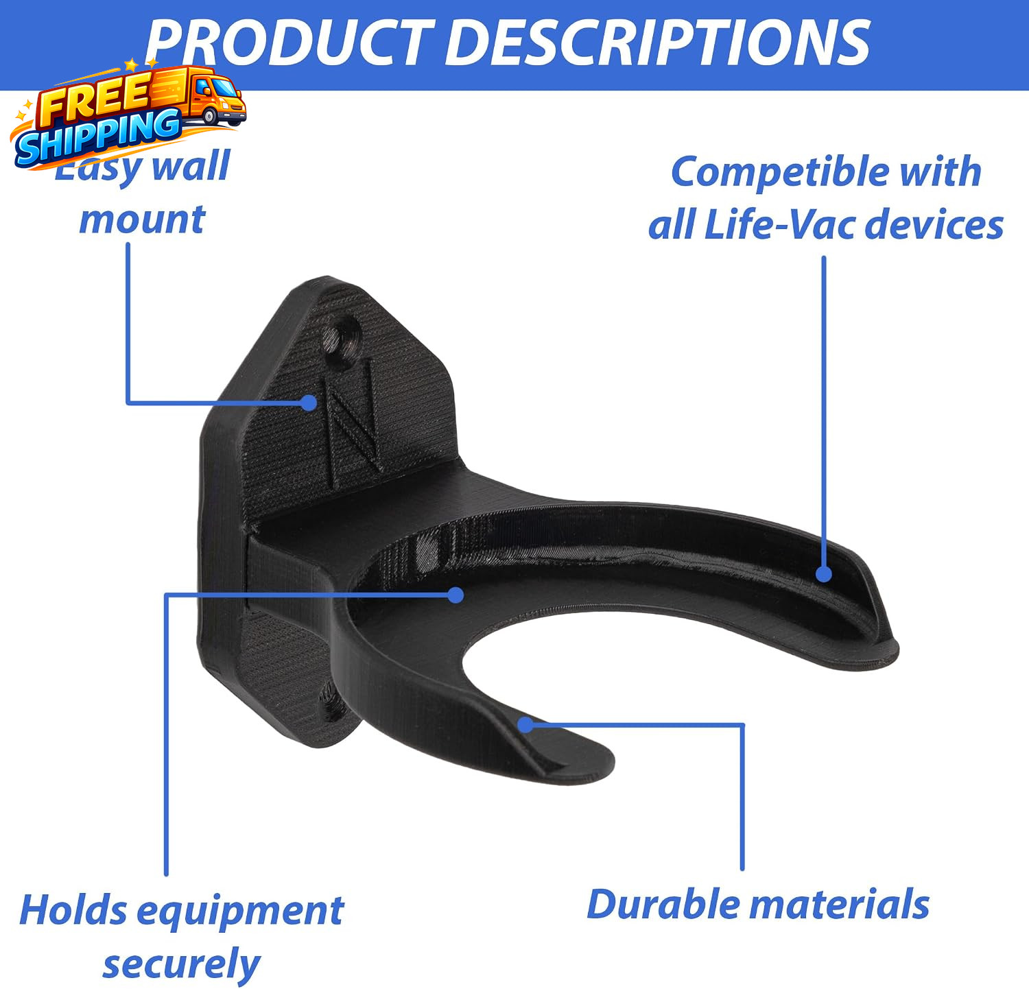 Wall Mount Kit Only Holder for Rescue Device Kits Compatible with Lifevac