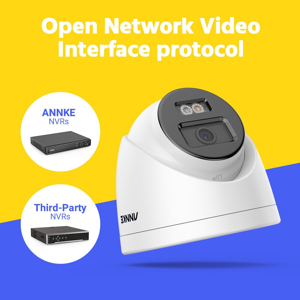 ANNKE 3K 4K 8MP 12MP Audio PoE Security IP Camera Outdoor AI Color Night Vision