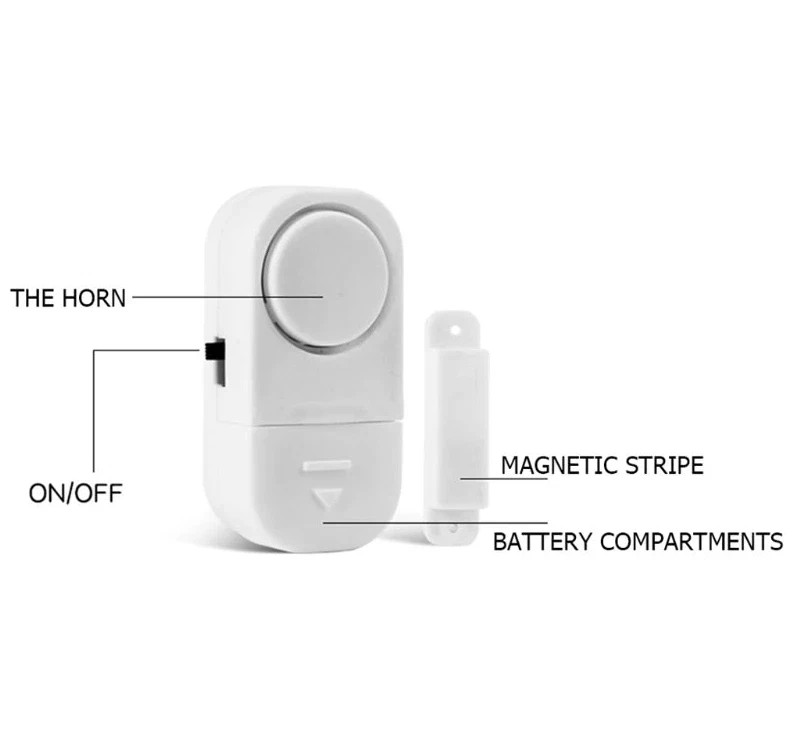 5 PCS WIRELESS Home Window Door Burglar Security ALARM System Magnetic Sensor
