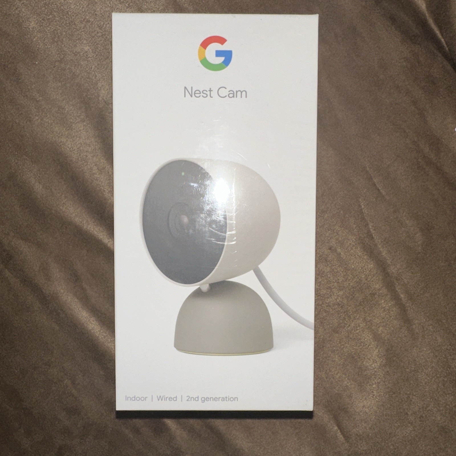 Google Nest Security Cam Indoor Wired 2nd Gen – Linen – GA03179-US- New