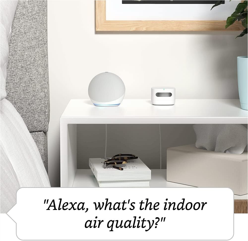 Monitor inteligente de calidad del aire, funciona con Alexa. NUEVO